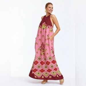 NWT Mestiza New York Adelina Gown Flamingo Flourish Maxi Dress Sz XL